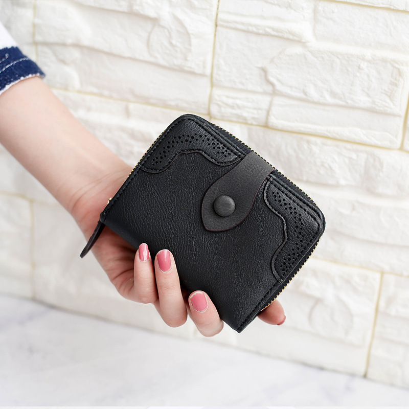 nouvelles femmes portefeuilles en cuir synthétique pour femmes court sacs à main dames de argent sac petit mignon pochette porte-carte Carteras
