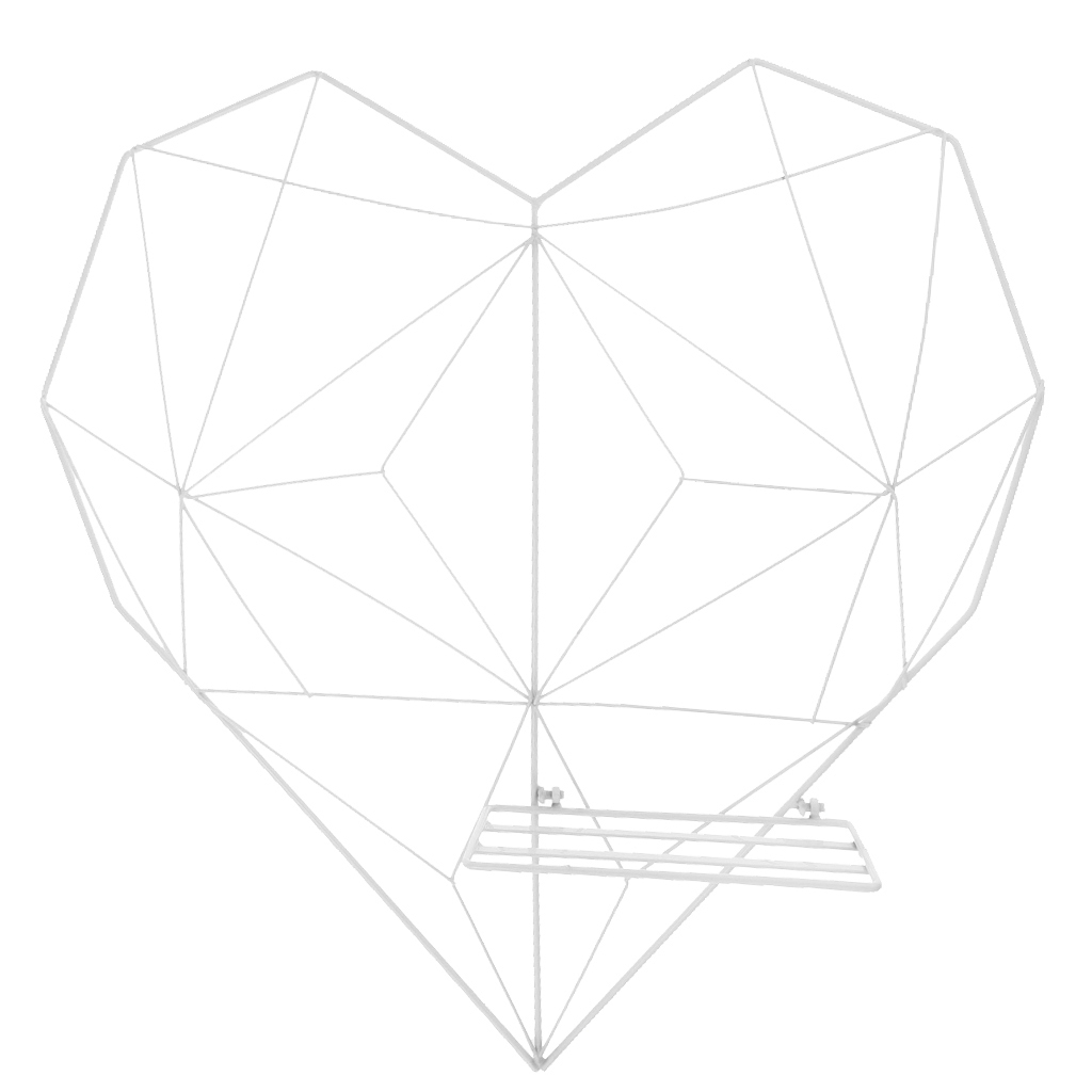 Love Heart Metal Mesh Grid Panel Decor Room DIY Photo Wall Art Display