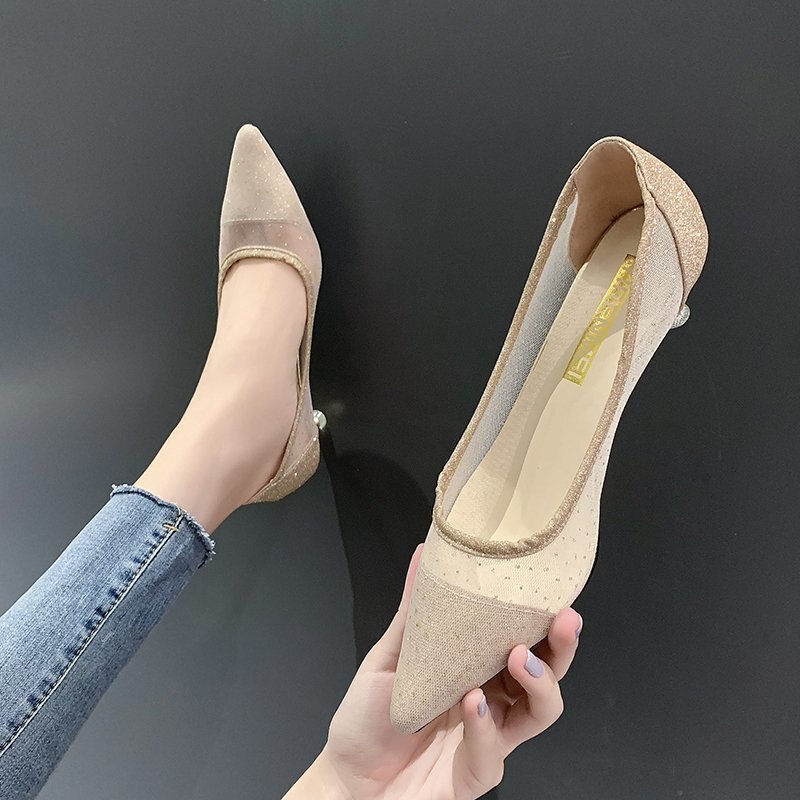 femmes talons hauts paillettes talons clairs pompes dame bling mariage mariée Transparent femmes sandales noir chaussures épais