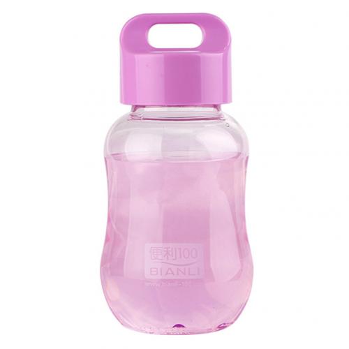 Bottiglie di acqua di plastica colorate 180ml piccole bottiglie di acqua portatili della scuola Bpa mini bambini svegli liberi borraccia diretta per bambini: Viola