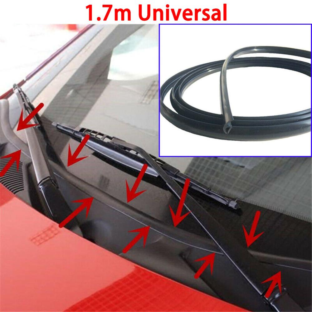 Protective Rubber Gasket Strip Under Windshield Wiper Panel Decor