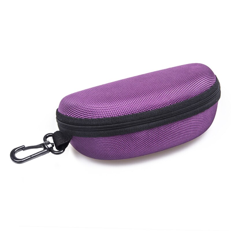 11 Kleuren Zonnebril Leesbril Draagtas Hard Zipper Box Travel Pack Pouch Blauw Licht Blokkeren Bril Case: Purple