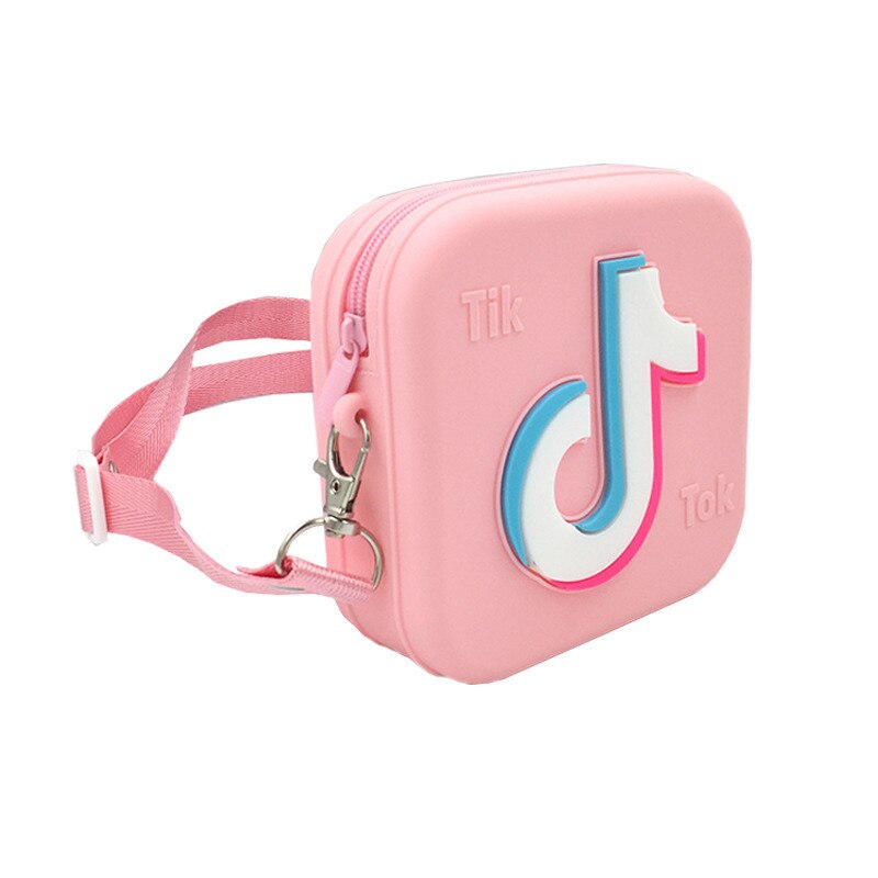 Silicone Tik-Tok Children's Bags for Girls Christmas Children's Bags Coin Purse Cosmetic Bag