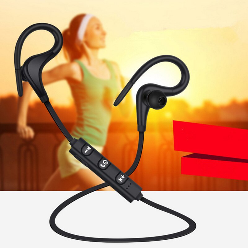 4.1Bluetooth Earphone Earloop Earbuds Stereo Bluetooth Headset Wireless Sport Earpiece Handsfree With Mic For all smart Phones