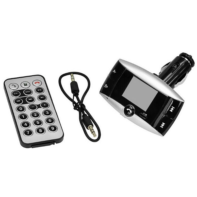 Bil fm-avsender bredskjerm bluetooth-sendere modulator trådløs  mp3- spiller usb-lader biltilbehør