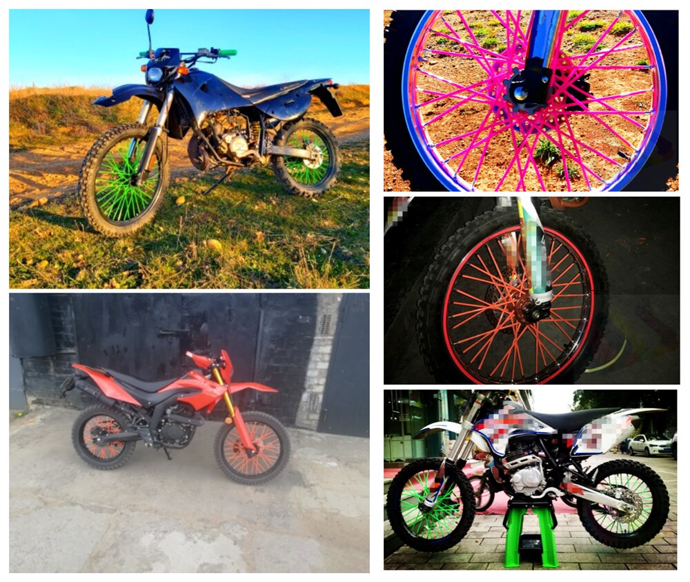 36 stücke fahrrad Off-road motorrad geändert zubehör speichen hülse für Buell Ulysses XB12XT X1 Blitz XB12R XB12Scg XB9