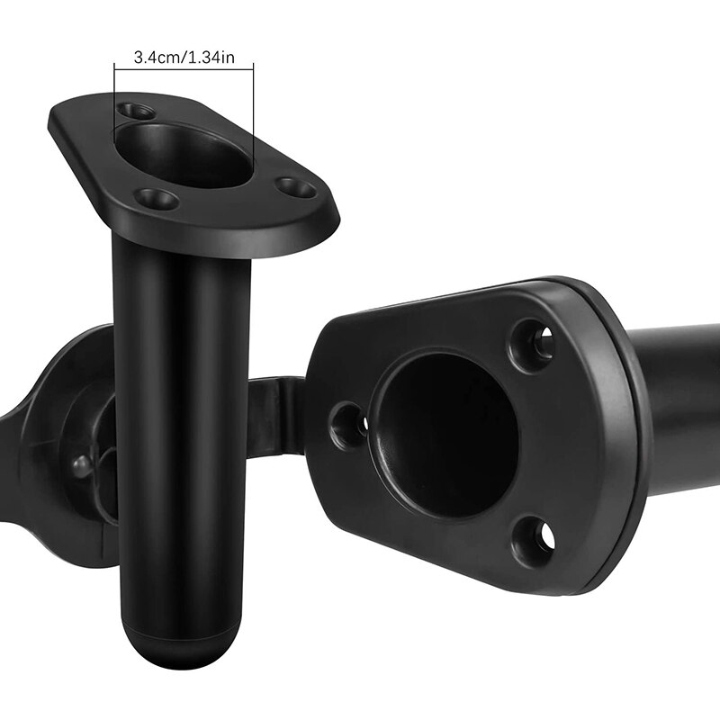 Kayak Fishing Rod Holder Flush Mount with Cap Cover and Paddle Clips for Kayak,Fishing Boat,Canoe Fishing Tackle Tool