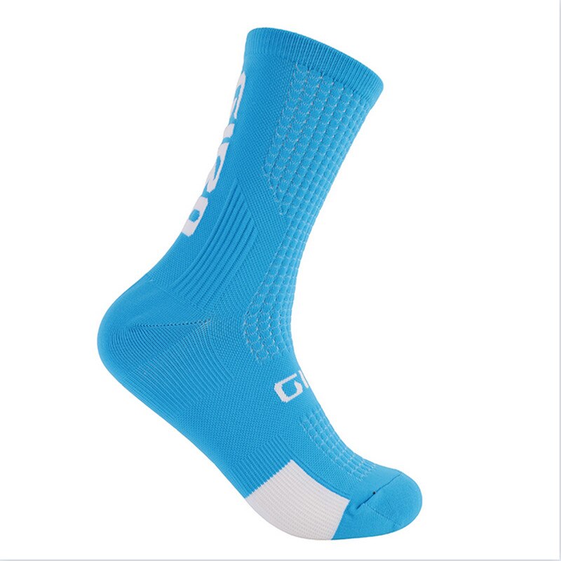 Gir cycling socks compression socks men and women soccer socks Sports basketball socks 14 Color: Sky Blue