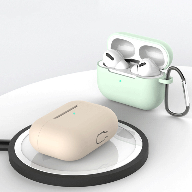 Soft Silicone Case for Apple Airpods Pro Wireless Headset Case for AirPods Pro Charging Box Solid Color Earphones Case