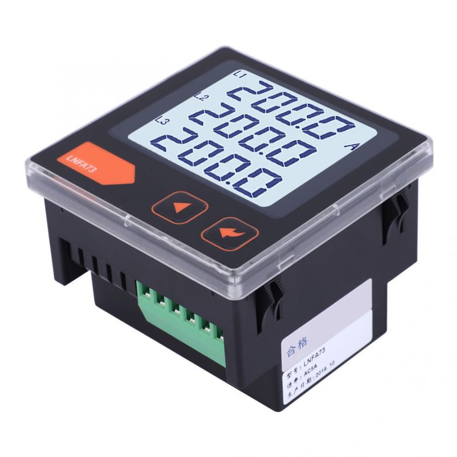 LNFA73 Intelligent LCD Display Digital Three-Phase Current Meter AC Ammeter