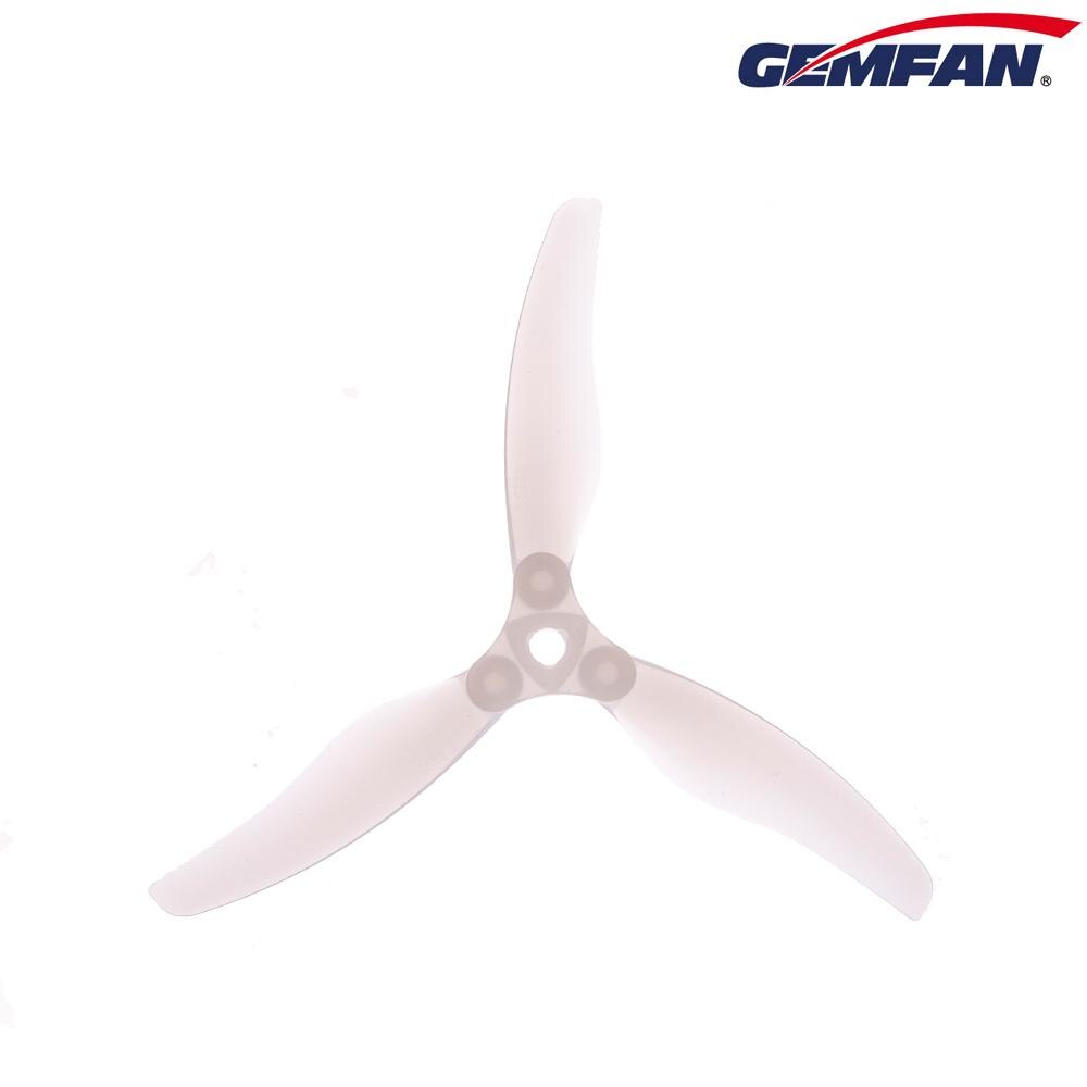 10Pairs GEMFAN Floppy Proppy F5135 F6030 5.1/ 6inch Foldable 3-Blade Propeller for FPV Freestyle Long Range 4/6S 5/6inch Drones: F5135 White