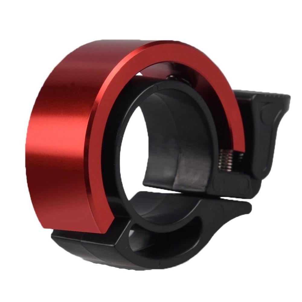 Bel sepeda sepeda onzichtbare bahan aluminium fietsbel fietsbel: Rood eendelig