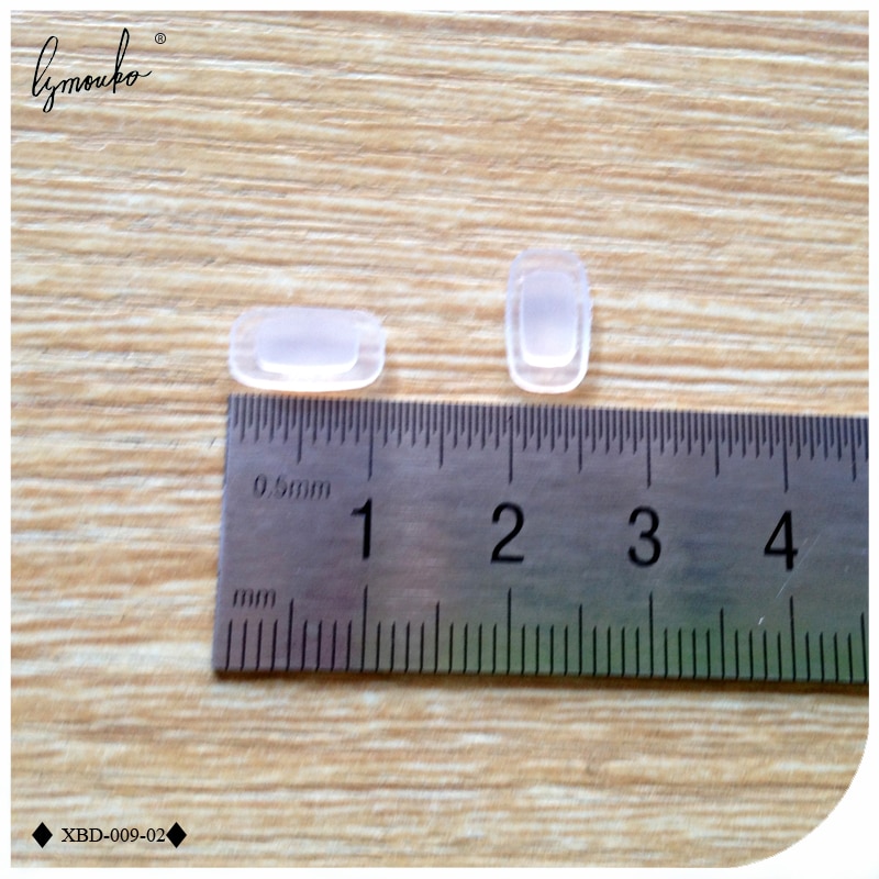 Lymouko 5 par / parti firkantet silikone airbag bløde næsepuder på briller slot type indlejring kassette skridsikre briller