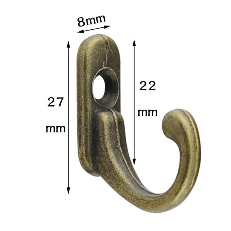 10/1 PCS Antique Hooks Small Wall Hanger Buckle Horn Lock Clasp Hook Hasp Latch For Wooden Jewelry Box Furniture Hardware