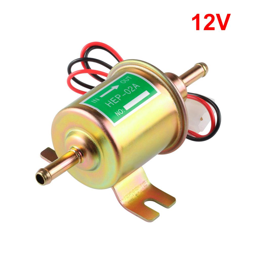 12v 24v elektronisk brændstofoverførselspumpe lavtryksbolt fikseringstråd diesel hep -02a sæt benzinpumpe metal guld sølv 8mm fp009: 12v