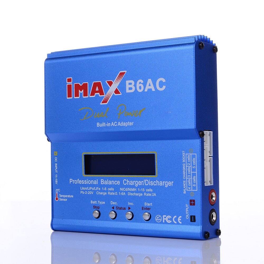 APBLP iMAX B6 AC B6AC 80W 6A Dual RC Balance cargador de batería Lipo lipro NiMH NiCd batería Digital con pantalla LCD