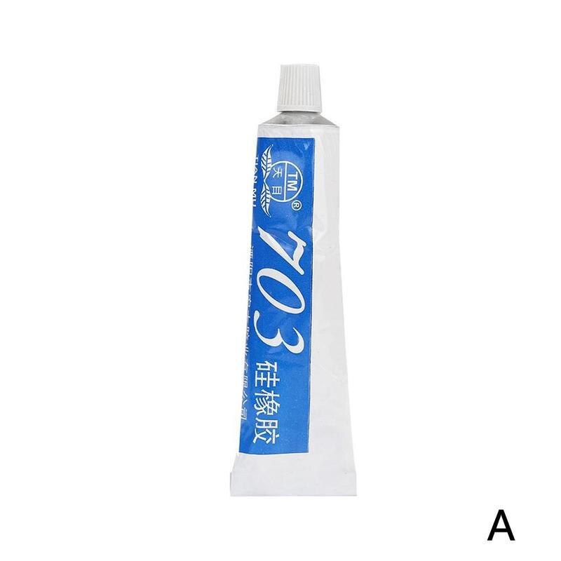 1pc 703/708Silicone Rubber White Insulation Temperature-resistant Sealant Electronic And Electrical Waterproof Sealant: A