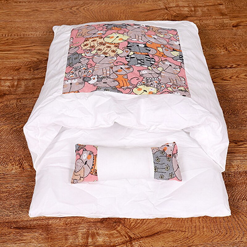 1pc Cute Cat Sleeping Bag Cat Winter Warm Mat Pet Kennel Dog Mat Thickening Sleeping Bag Nest Pet Closed Removable Washable: B / L 65x50cm