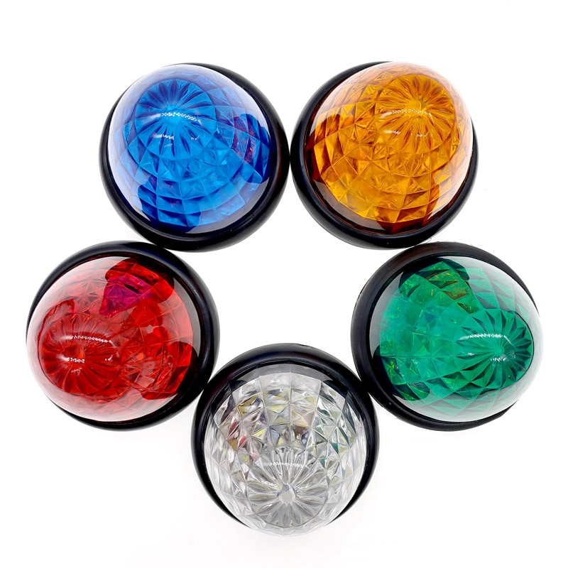 Luz de alarma de emergencia para coche, lámpara de señal de giro trasera cónica, bombillas de advertencia para camión, RV, 24V, 16LED
