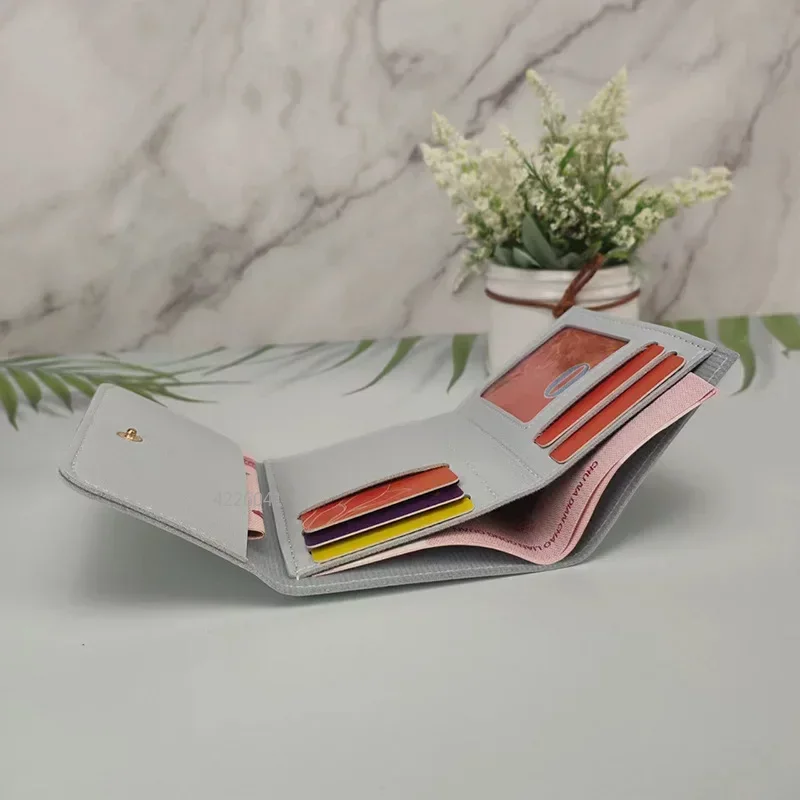 Schattige Portemonnees Voor Vrouwen Kleine Hasp Meisje Creditcard Houder Voor Pu Lederen Portemonnee Vrouwelijke Portemonnee Korte Portemonnees Voor Vrouwen