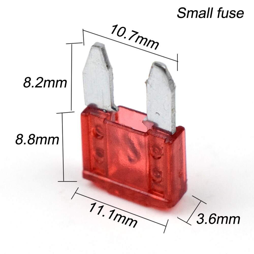 40 Stks/partij Amp Zekering Mini Smeltbare Automobiel Micro2 Zekering 5a 7.5a 10a 15a 20a 25a 30a Beschikbaar Voor Opties Met standaard Oplossing