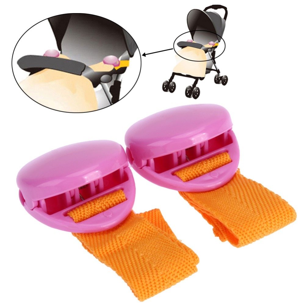 Accesorio de carrito de bebé delicado 2 unids/set un lote, Clip antitipi brillante multicolor, Clip de Manta, accesorio útil para cochecito