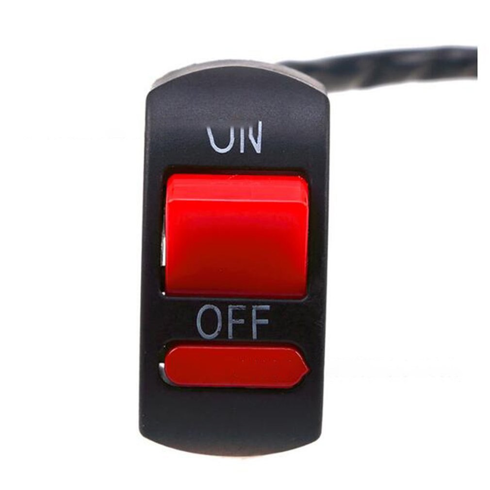 1 Piece Motorcycle Switches Bullet Connector Handlebar Switches ON/OFF Button Connector Push Button Switch Motorbike Accessories