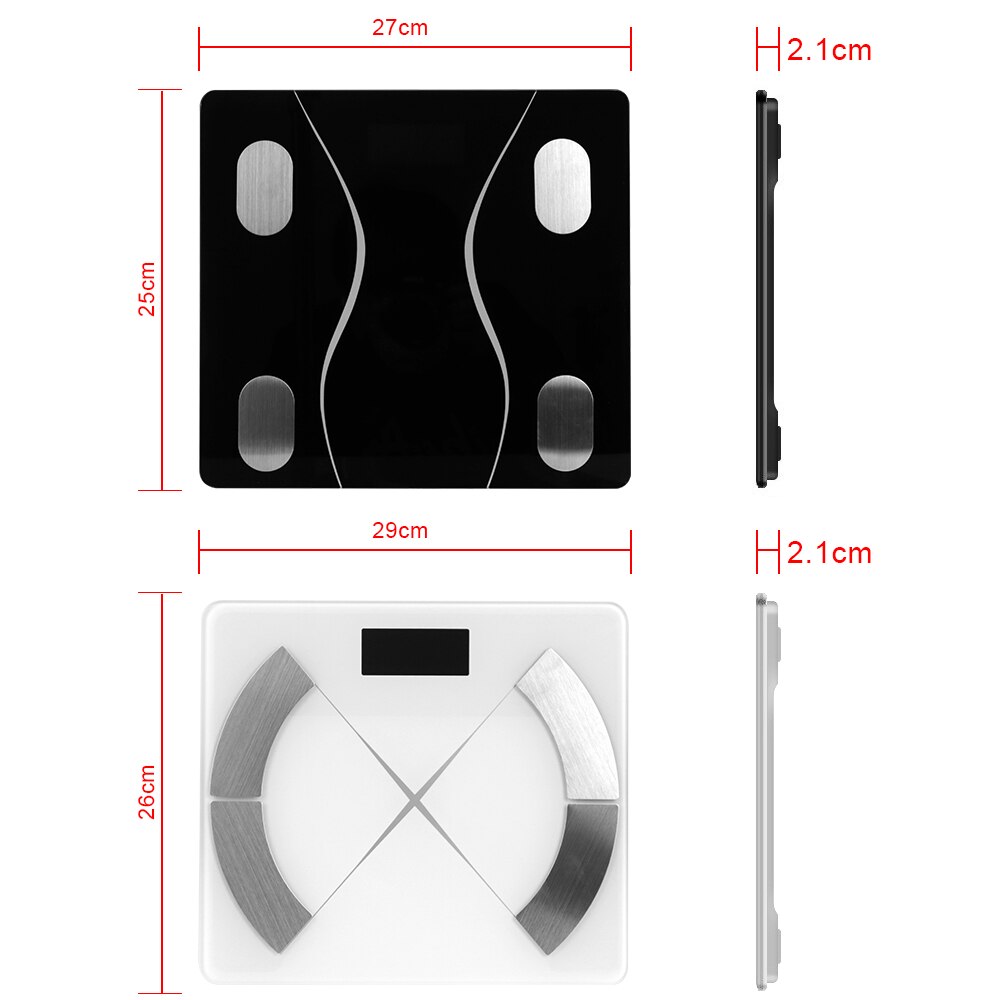 BMI Body Composition Analyzer Digital Bathroom scales Bluetooth App Body Fat Scale Smart Electronic Balance weighing Scale
