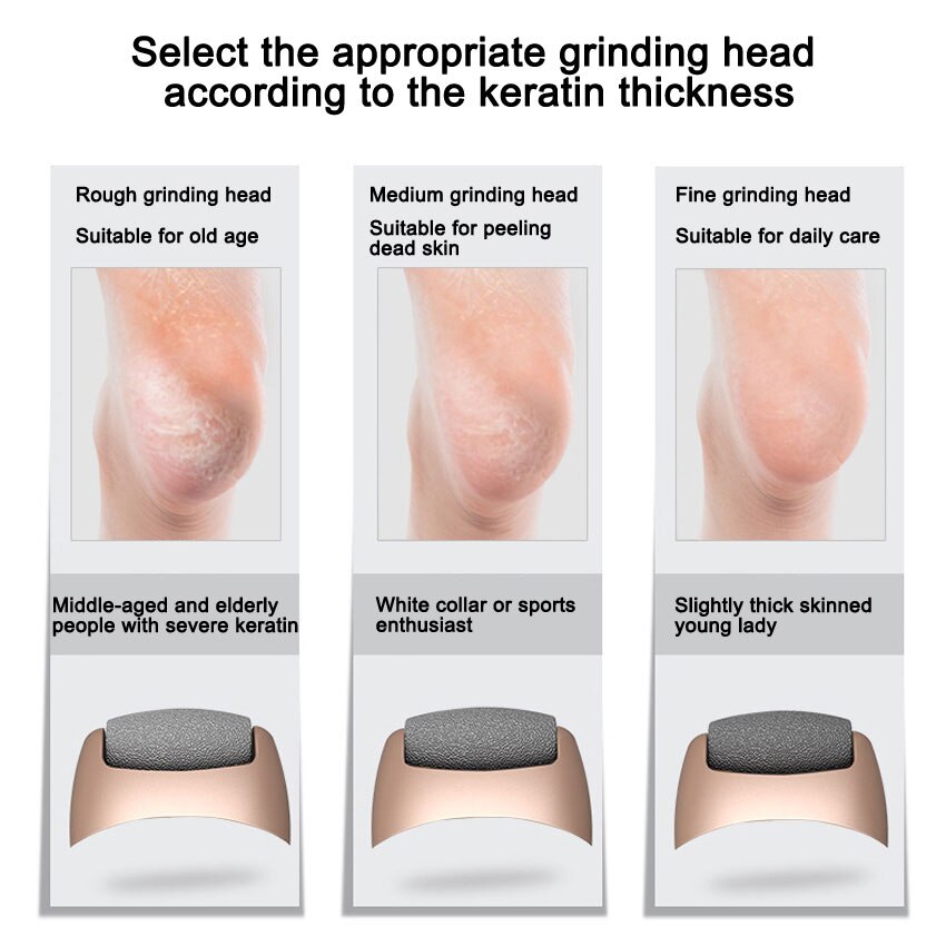 Lime électrique sans fil de pied de pédicure, décapant portatif de peau morte dure de décapant de peau de callosités exfoliant des outils lisses de soin de pied