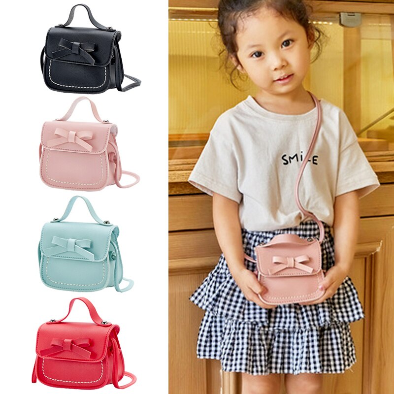 Mode Handtas Strik Portemonnees Kinderen Baby Meisjes Messenger Bags Kids Prinses School Verse En Leuke Schoudertas