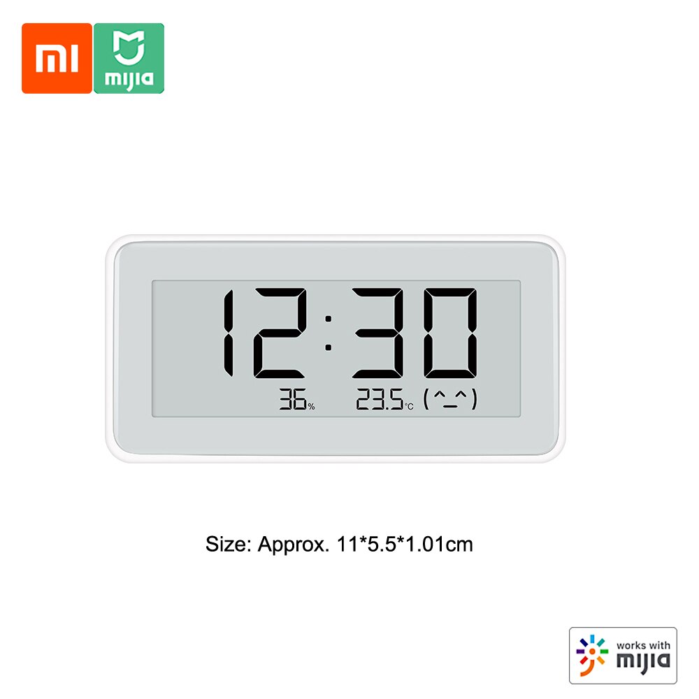 Xiaomi Mijia Bluetooth Thermometer 2 Wireless Smart Electric Digital Hygrometer Thermometer Humidity Sensor Work with Mijia APP: L 1PC