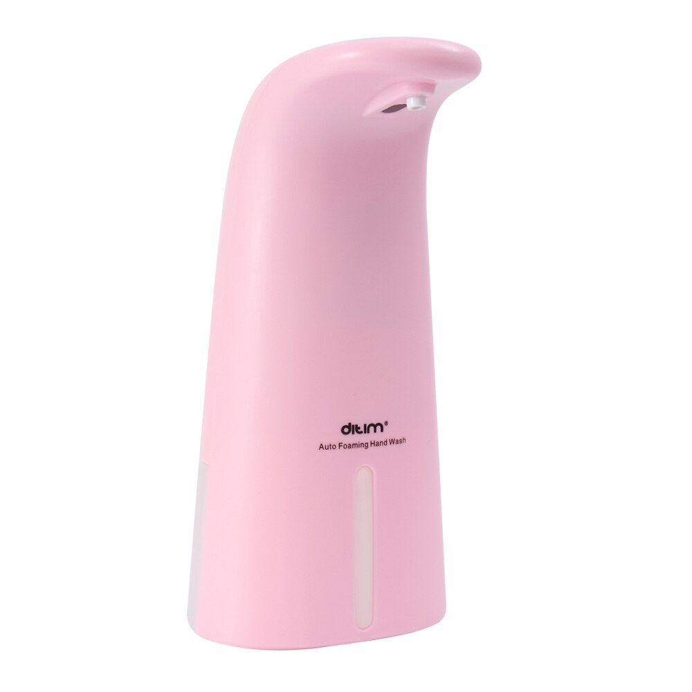 1Pc Auto-Inductie Zeepdispenser Automatische Sensor Sanitizer Dispenser Zeep Container Voor Thuisgebruik Zonder Batterij (Wit willekeurige