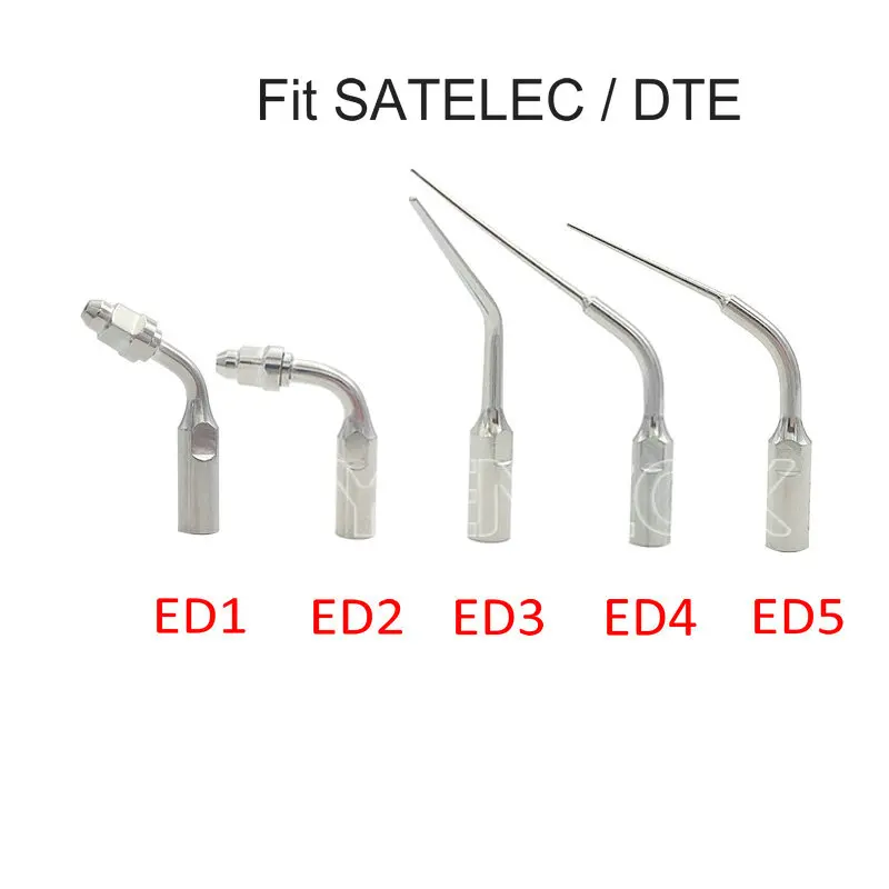 Puntas de escalador ultrasónico Dental, compatibles con escalador ultrasónico Satelec/DTE ED1/ED2/ED3/ED4/ ED5, 1 ud.