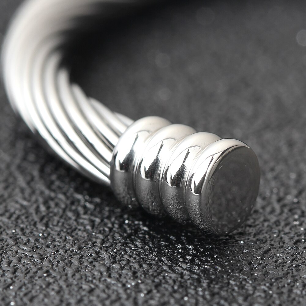 Dames Multiples Torsion Bracelet Bijoux De 316L Bracelets En Acier Inoxydable Pour Les Femmes