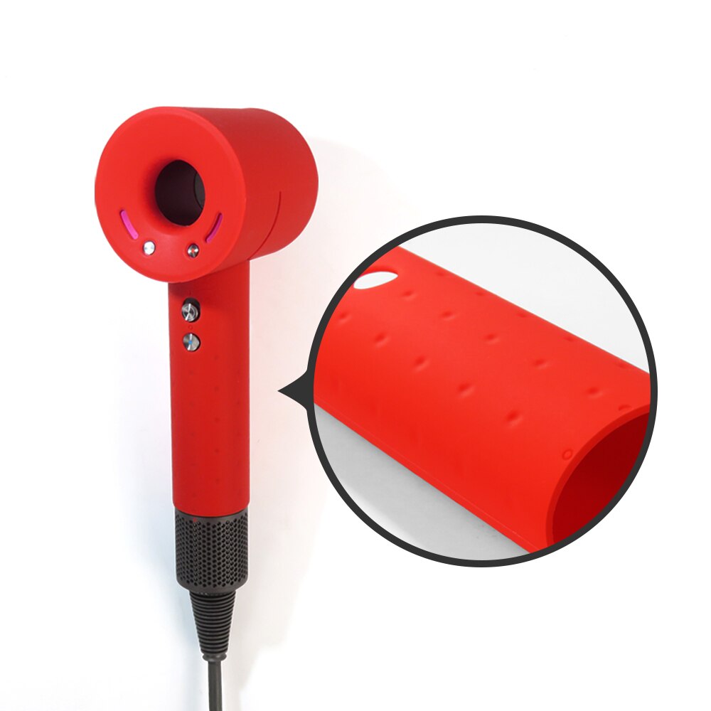 Liboer dyson haartrockner-tasche, große aufbewahrungstasche mit griff für dyson haartrockner, tragbare tragetasche, staubdichter organizer: Rot  gj70