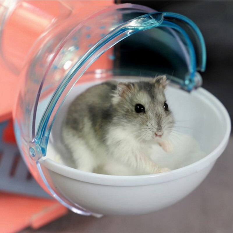 Conteneur de bain de sable respirant pour Hamster, pour Cage, Gerbille de souris, boîte de salle de bain pour animaux de compagnie, bain de sable, jouet pour petit animal de compagnie