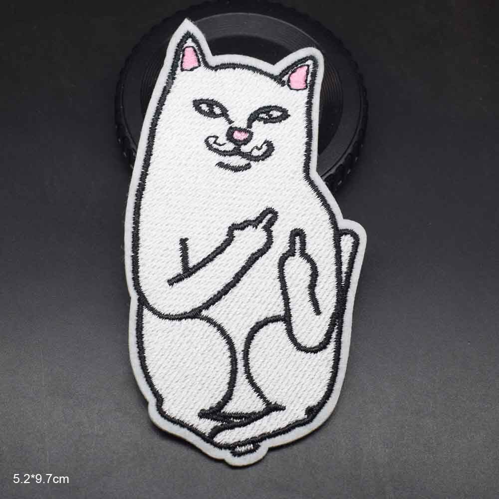 Kat Ijzer Op Patch Kleding Patch Voor Kleding Jongens Geborduurd Patch Kledingstuk: Default Title
