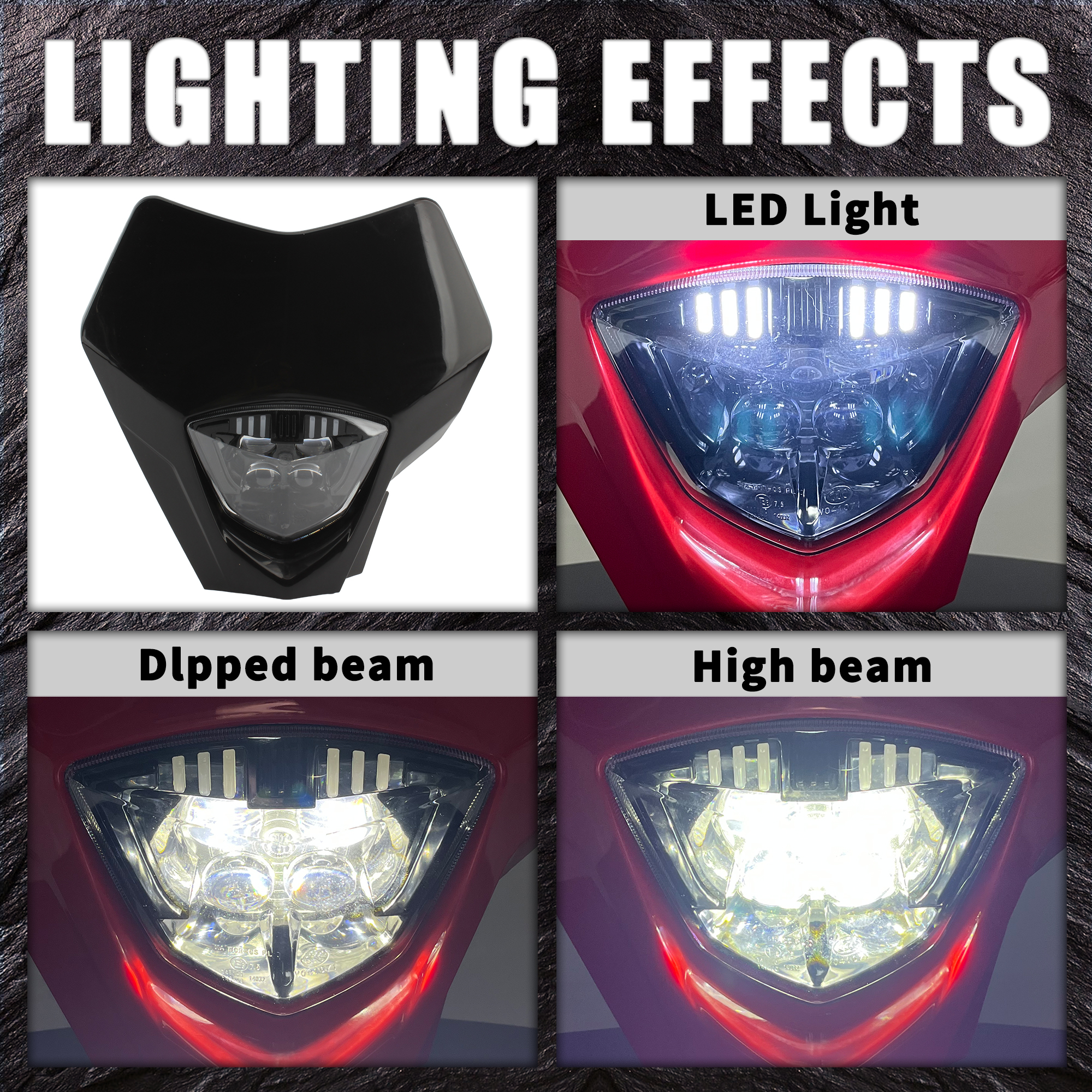 Faro LED para motocicleta Gas EC 250 300 250F 350F EX300 250F 350F 450F MC 250F 450 accesorios para Motocross Pit Dirt Bike