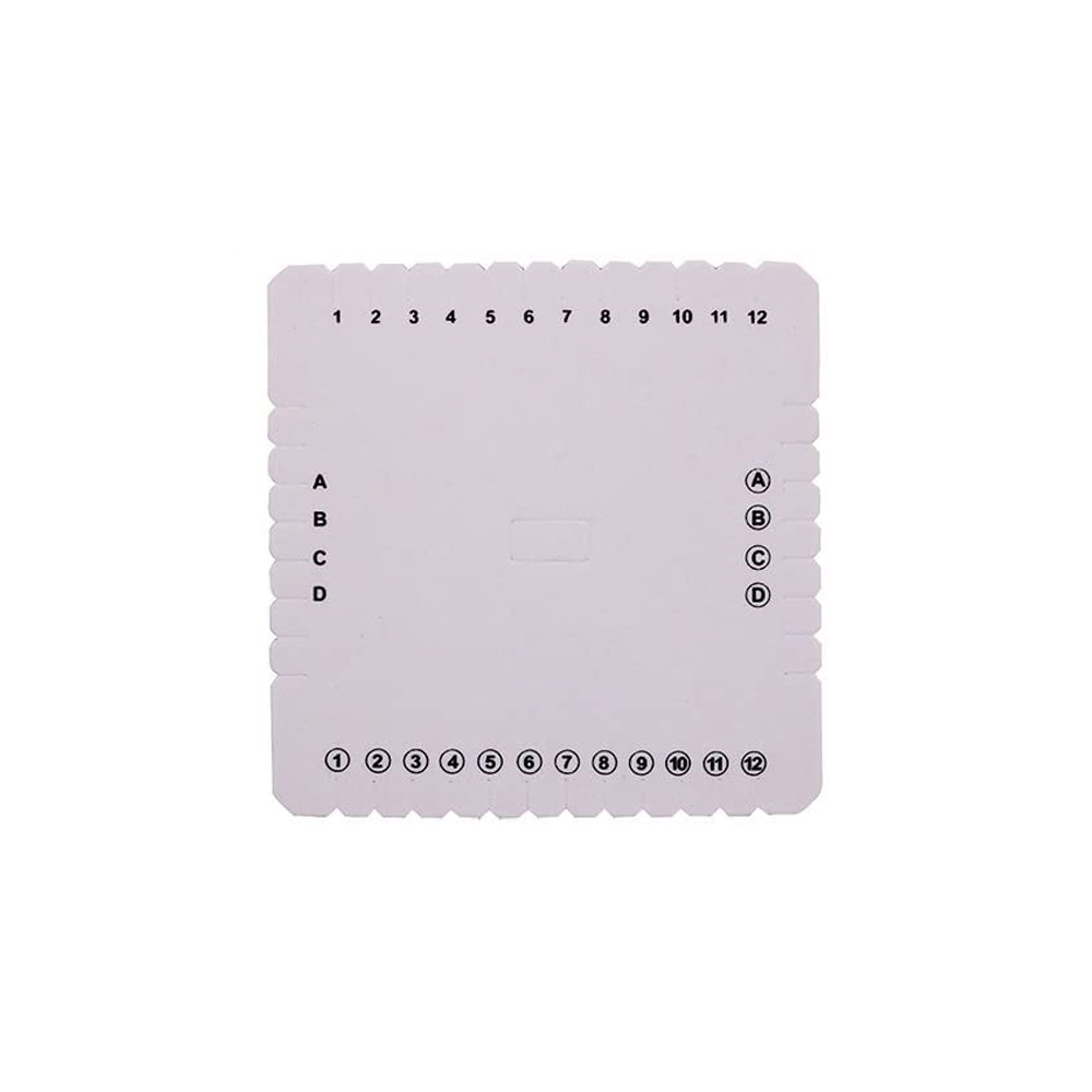 Kumihimo-disco de cordón trenzado para pulsera de mano, herramientas para tejer, 4 piezas, blanco, redondo, cuadrado, 4 pulgadas, 6 pulgadas: L Square