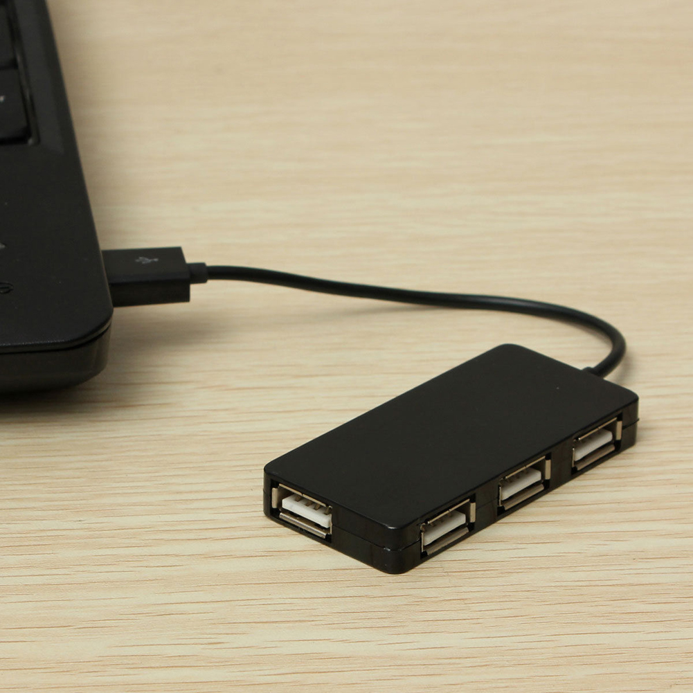 4 Ports High Speed USB 2.0 Hub Multi Splitter Expansion for PC Laptop Splitter USB2.0 Hub 4-Port Multipurpose Separator