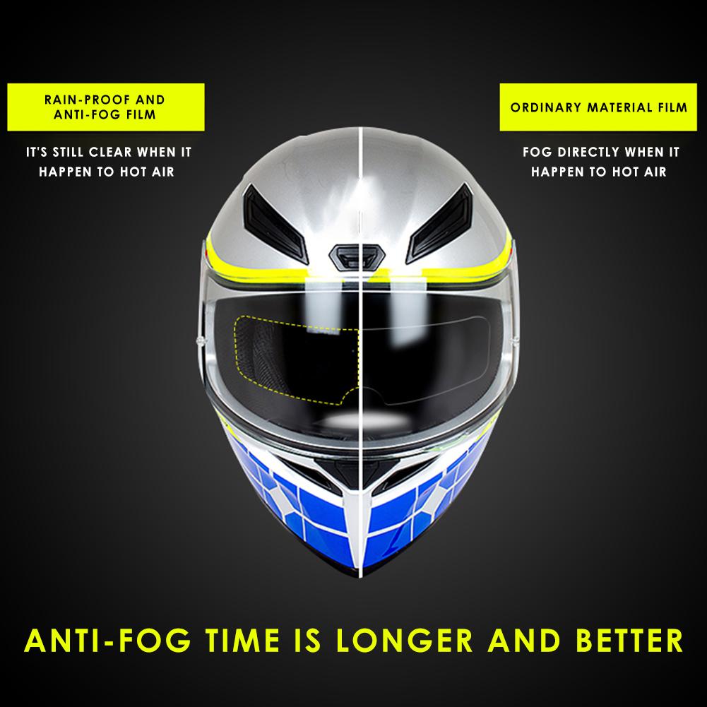 Universal Anti-Fog Helmet Film Anti-reflective Anti-rain Motocross Goggles Racing Helmet Lens Anti Fog Film Helmet Accessories