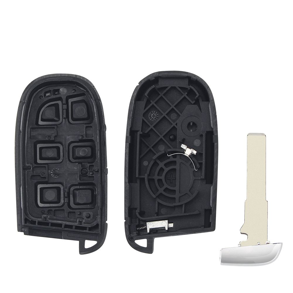 KEYYOU For Jeep Renegade Compass Cherokee Dodge Ram 1500 Journey Charger Chrysler 1500 2/3/4/5 Buttons Smart Remote Key Shell