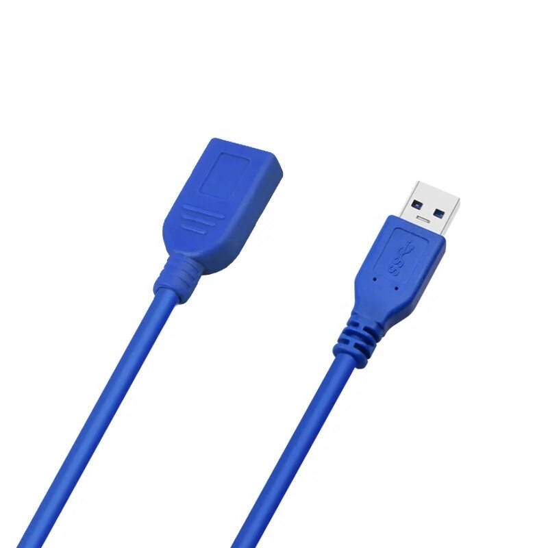 2m/3m USB 2,0 A Cable de extensión de cargador de sincronización de datos macho a hembra de Cable de datos negro para pantalla de ordenador portátil