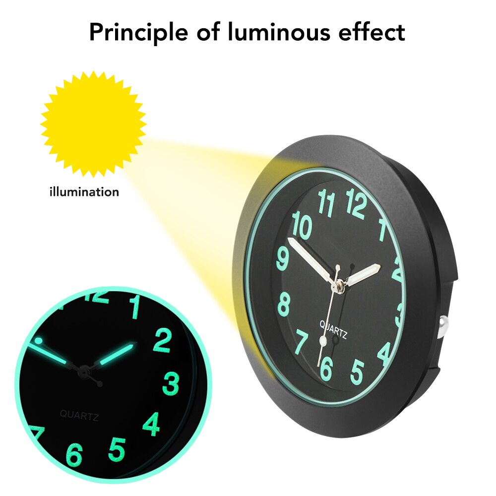 Luminous Auto Gauge Clock Car Quartz Clock for toyota corolla chr auris auris avensis t25 hilux camry for volvo s60 v40