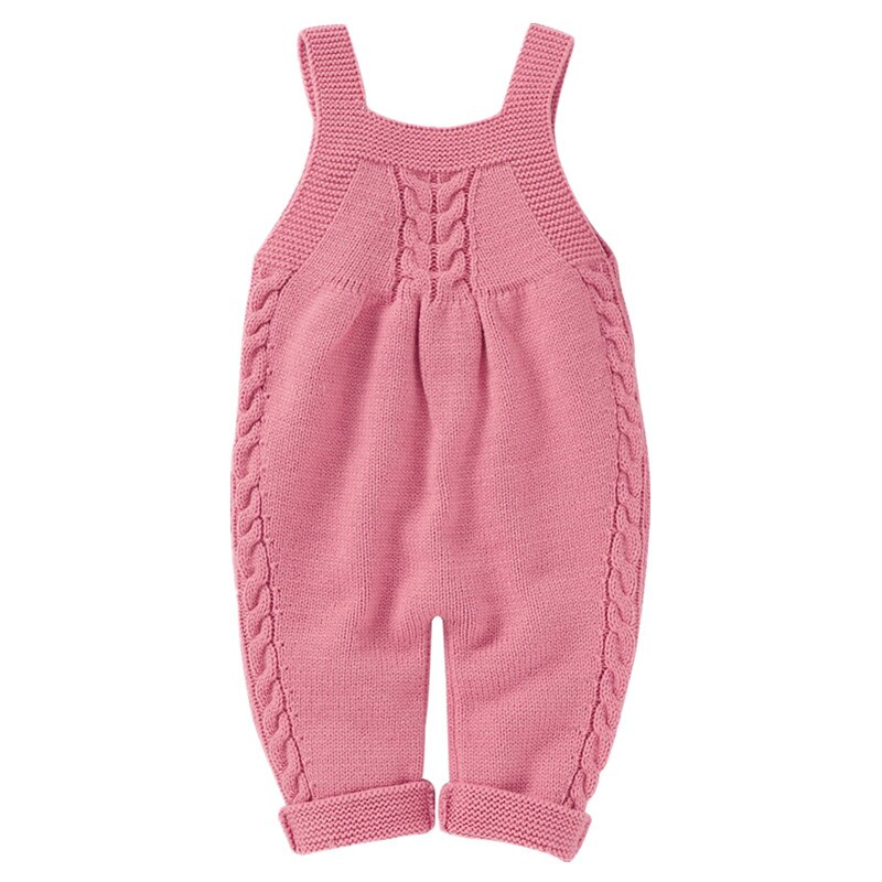 Bebê infantil meninos meninas de malha macacão sólido sem mangas estilingue botão design macacão solto unisex kitted outono inverno