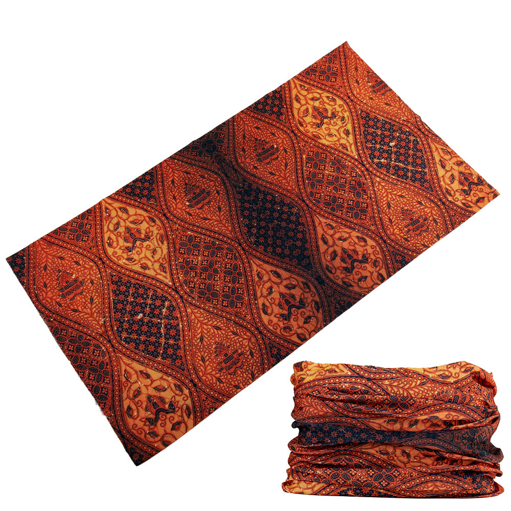 Ansiktsbandanas tubulär cykelbandana pannband multifunktionella cykel paisley ansiktsskydd halsvärmare huvudduk turban buffs: Fuchsia