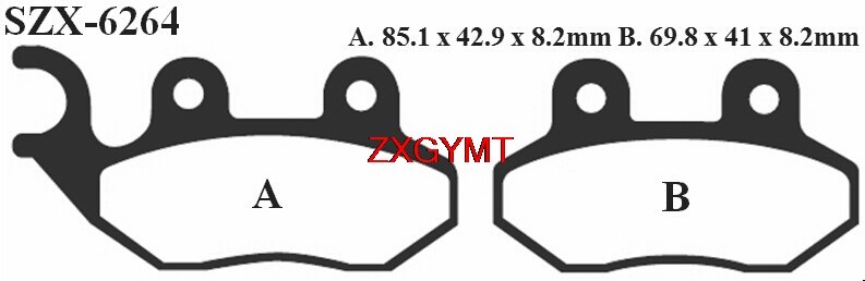 Juego de pastillas de freno Sinter HH compatible con PEUGEOT 125 tuit RS - parte delantera trasera 13 10 12 11