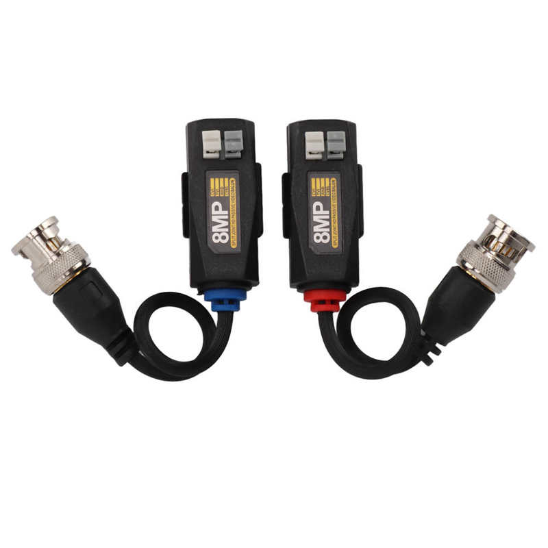 Passive Video Balun Transceiver Anti Interference Video Balun for AHD CVI TVI CVBS Camera
