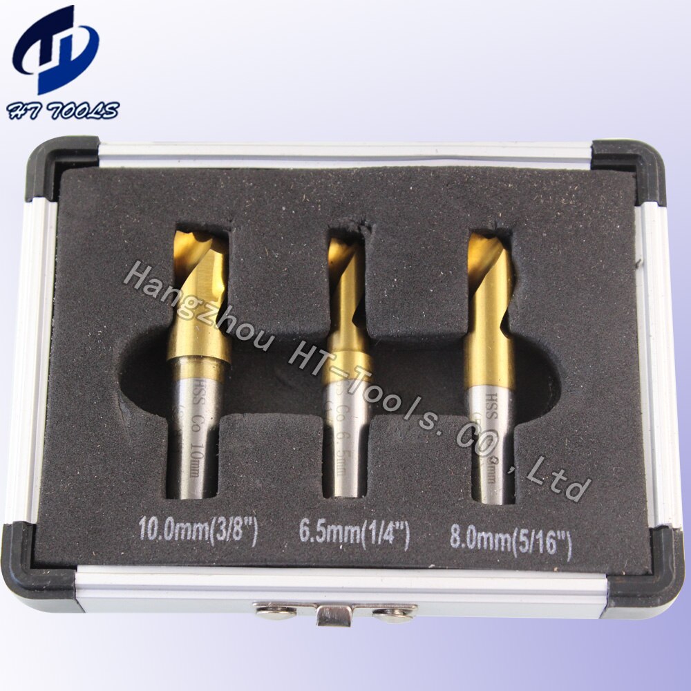 3 Pcs HSS Center Automotive sheet metal Spot welding Remove bit Tool 6.5MM 8MM 10mm Spot welding bit
