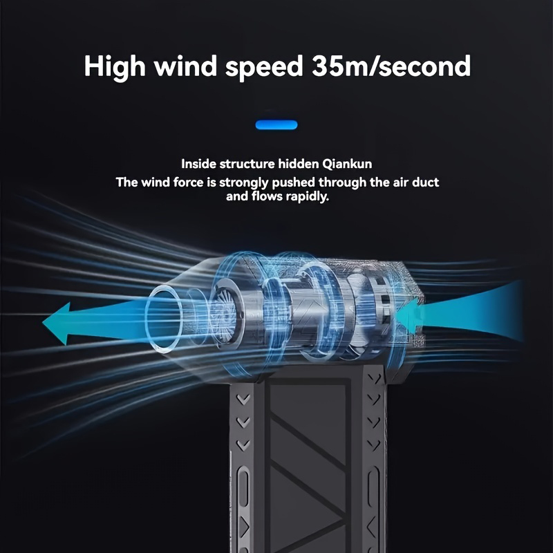 Xiaomi X3 Violent Blower Turbo Jet Fan 130000RPM Handheld Brushless Motor 3nd Generation Wind Speed 52m/s industrial Duct Fan